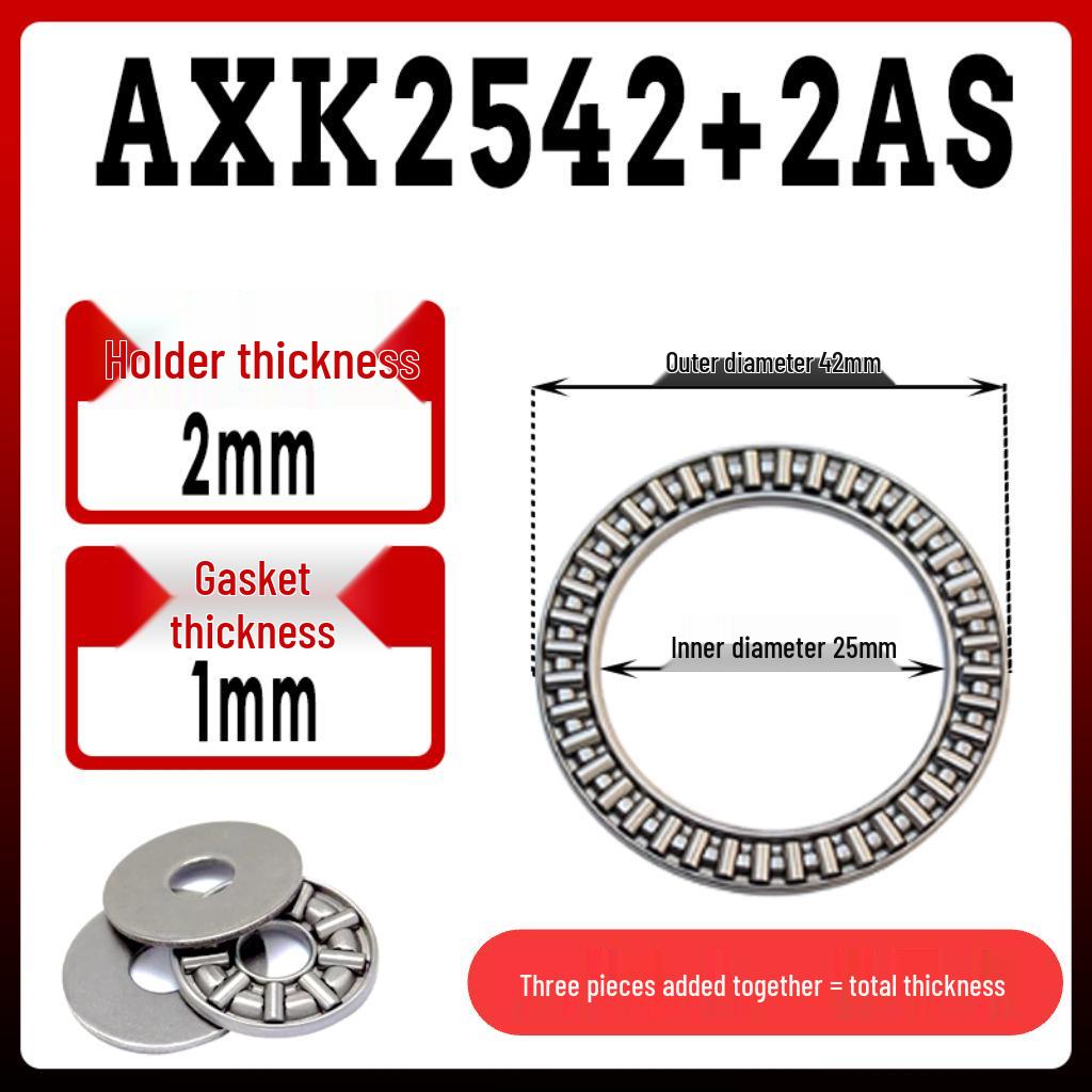 AXK Axial-Nadellager (Identifikation: 5-50 mm, Flach)