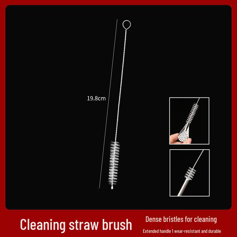 Dual-Purpose Stainless Steel Straw Spoon for Milk Tea
