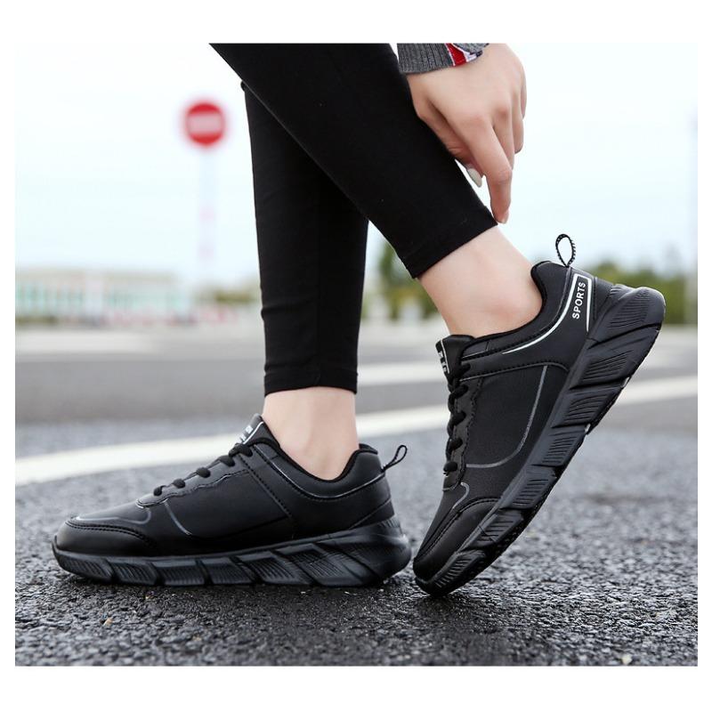 Leder-Board-Schuhe für Damen Flachsohlige Freizeit-Sportschuhe