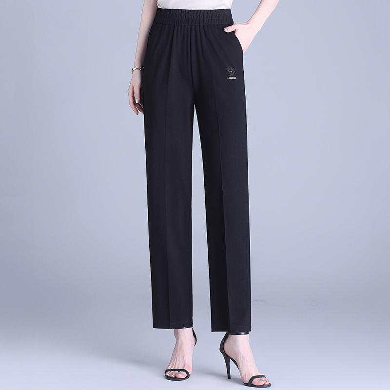 Summer Straight Pants for Women Clothes Plus Size Casual High Waist Woman Trousers