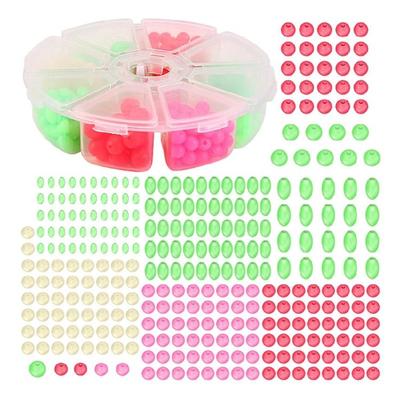 Multisize Night Fishing Beads Silicones Antwinding Luminescent Beads Fishing Tool for Different Fishing Environment