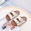 Girls' Flat-bottomed Slippers Summer Wear 2025 New Children's Casual Cool Slippers Medium and Older Children's Fashion One-word Slippers