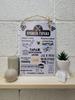 Metal Sign Garage Rules Decor for Workshop Vintage Tin Plate