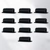 10PCS Soporte Adhesivo para Clip de Bolígrafo Portátil Pequeño Lazo para Bolígrafo para Escritorio de Oficina Negro