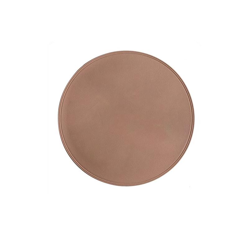 15" Round Light Luxury Lunch Mat Pure Color Household Western Food Mat Waterproof Oil Proof Heat Insulation Anti Scalding Mats