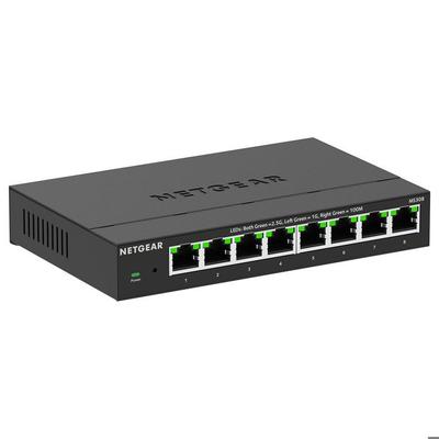 Nätverksswitch - NETGEAR - MS308 - 8 Gigabit-portar - 2.5G Multigig-teknik - Prioritetshantering