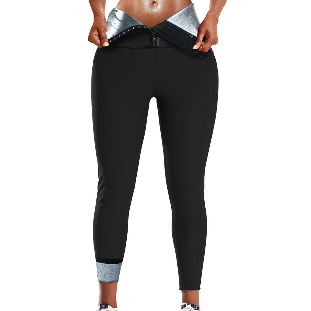 Pantaloni da sauna per donna Pantaloni termici modellanti per il corpo Pantaloni dimagranti Leggings da allenamento per il controllo della pancia Compressione Shapewear