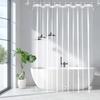With Hooks Transparent Bathroom Curtain Liner Waterproof Bathtub Partition Curtain Home Decoration