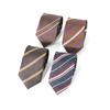 Heren Koffie Gestreept Formeel Zijden Stropdas, 6CM