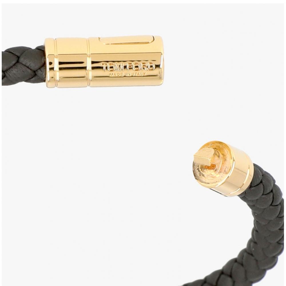 Tom Ford Braid Leather Bracelet Gbz Jm026 Ale009g