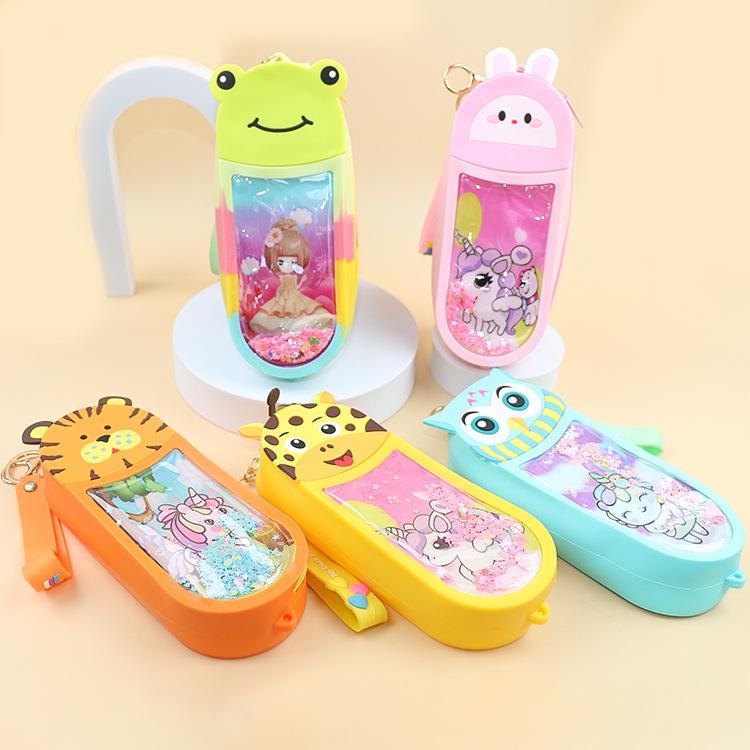Silicone Cartoon Waterproof Pencil Case - Large Capacity for Primary School Students