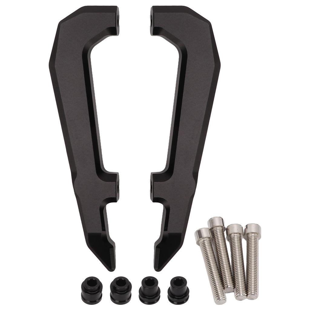 Pair Motorcycle Rear Passenger Seat Handle Bar Aluminium Alloy Replacement for MSX125 GROM Black