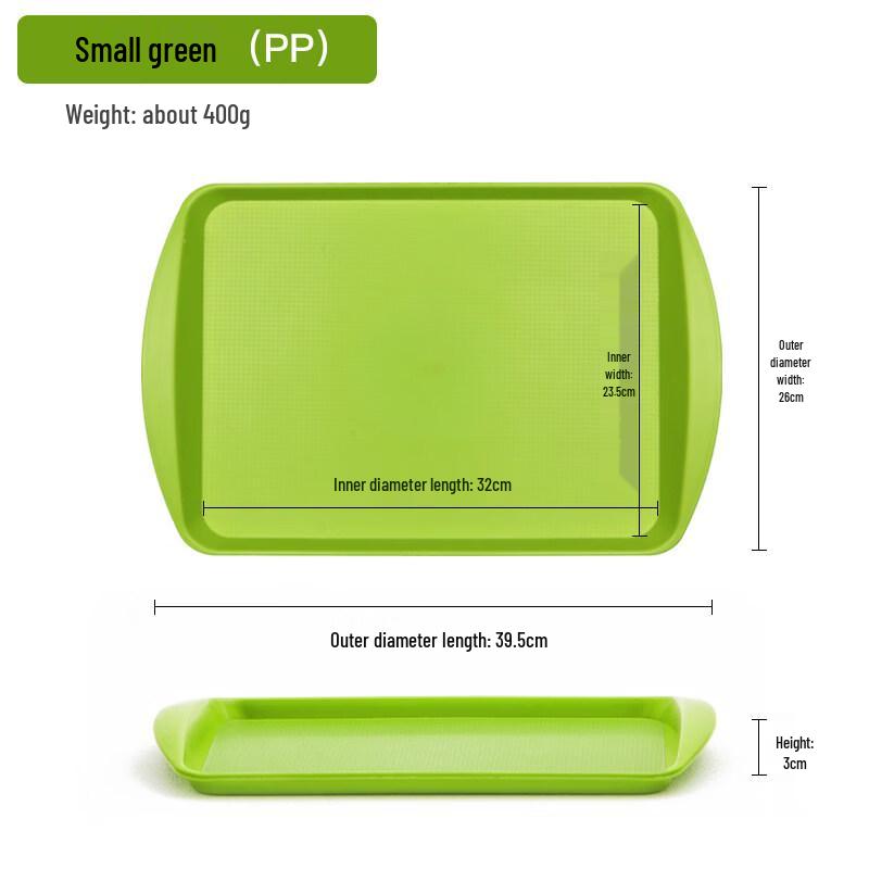 

Rectangular Plastic Commercial Serving Tray