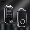 Tpu Car Flip Key Case Cover Shell For Volkswagen Vw Polo Golf Passat Tiguan Beetle Caddy T5 Up Eos Skoda Octavia Seat Leon Altea