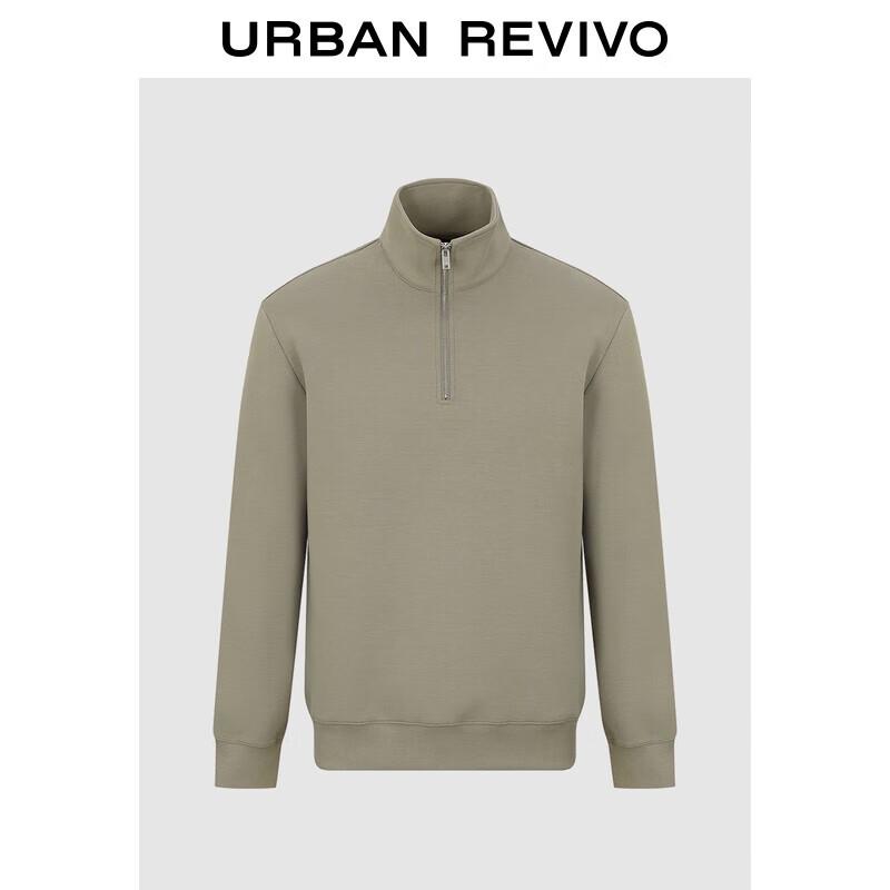 UR Men s Simple Half-Zip Stand-Collar Sweatshirt XS