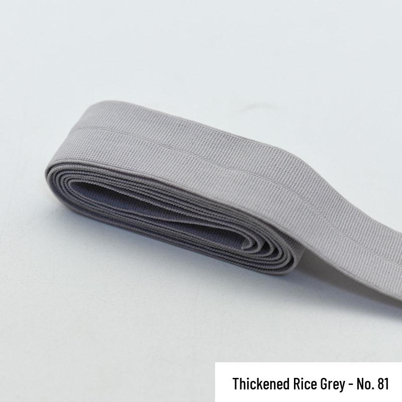 2-2.3cm Thick Elastic Fold-Over Binding Tape for Clothing and Jackets