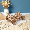 3D Wooden Puzzle for Adults Lunar Rover Wooden Model Building Set Mechanical Lunar Terrain Vehicle Construction Craft DIY Gift