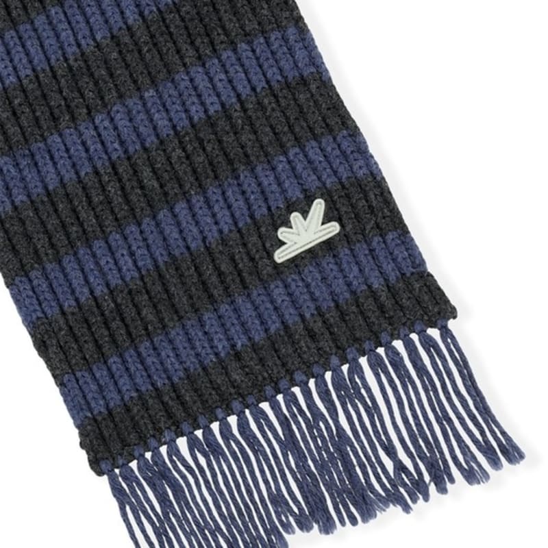 SUNLOVE Merry Stripe Muffler Navy