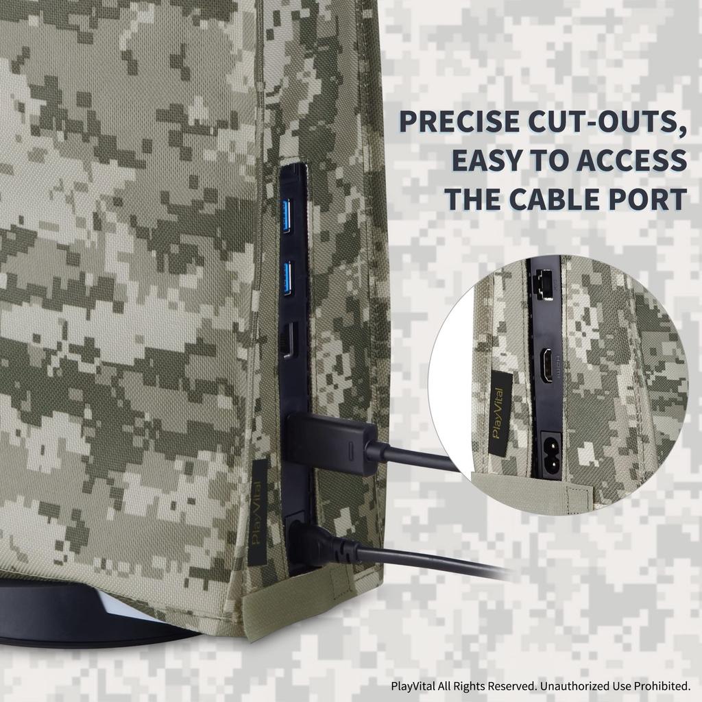 PlayVital Nylon Dust Cover Can Be Applied To Soft and Clean Dust Cover Can Be Applied To PlayStation 5 The Waterproof Cover Is Compatible with the