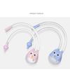 Manual Baby Nasal Aspirator Owl Shape Strong Hardness Comfortable Oral Suction Baby Safety Nose Cleaner Blue