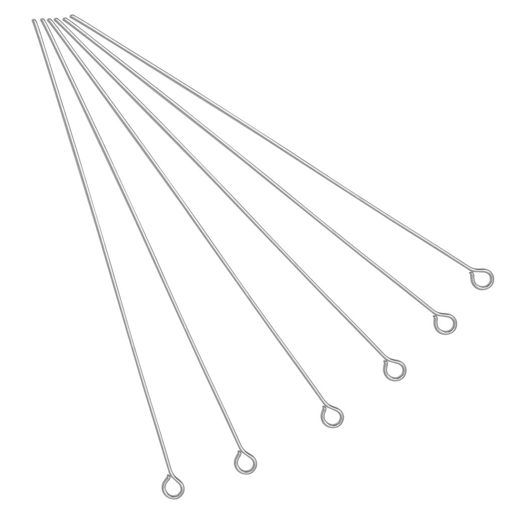 50/100Pcs Stainless Steel 9-Shape Needle Charm Accessories For DIY Necklace Bracelet Jewelry Making