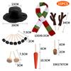 Outdoor Snowman Costume Dress Up Kit Hat Scarf Carrot Nose Activity Toy Gift