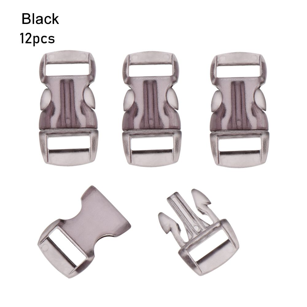 quality 3/8" 10mm Curved Dog Collar Strap Webbing Outdoor Tool Camp Bag Parts Side Release Buckle