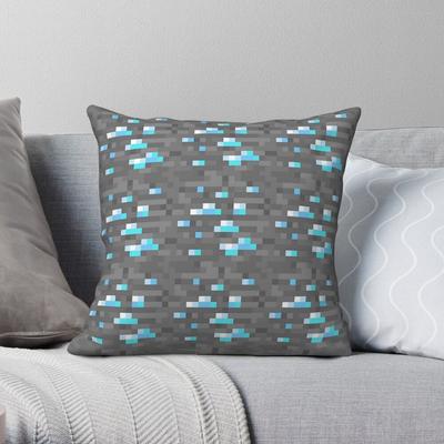 Diamond Block Funny Meme Pixel Square Pillowcase Polyester Linen Velvet Creative Zip Decor Pillow Case Car Cushion Cover