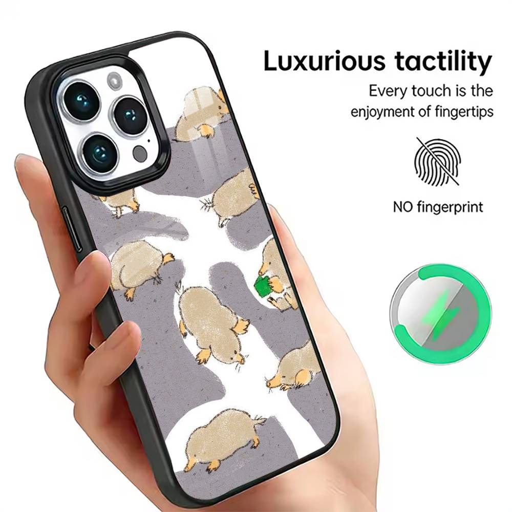 Cartoon Littles Mole Phone Case For iPhone17,16,15,14,13,12,11 Plus,Pro Magnetic with Magsafe Wireless Charging