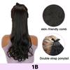 MISS WIG Synthetic Elegant Women's Long Curly Clip In Ponytail Extension High-Temperature Hair With Easy To Wear Strap