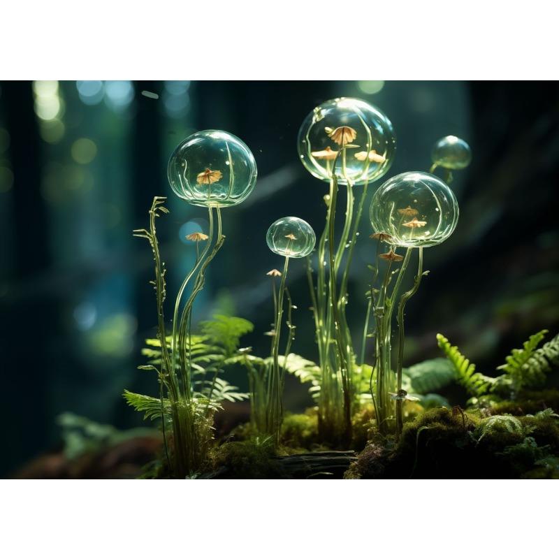 

Современная фотография Природа Окружающая среда Пейзаж Зеленые растения Капли воды Постер Холст Живопись Печать Дом Комната Настенное украшение 21cm×30cm NoFrame