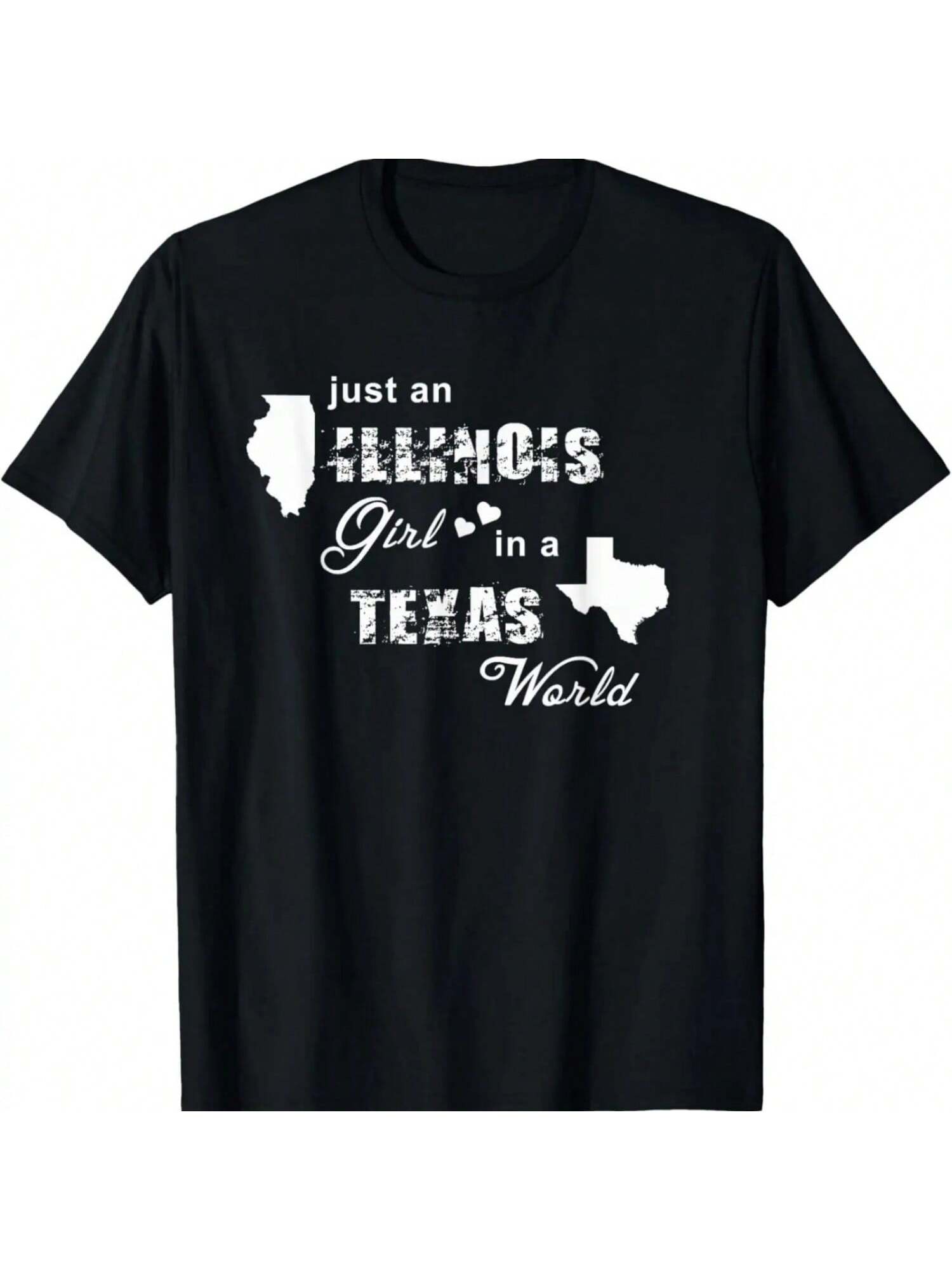 Just An Illinois Girl In A Texas World T Shirt P S разноцветный