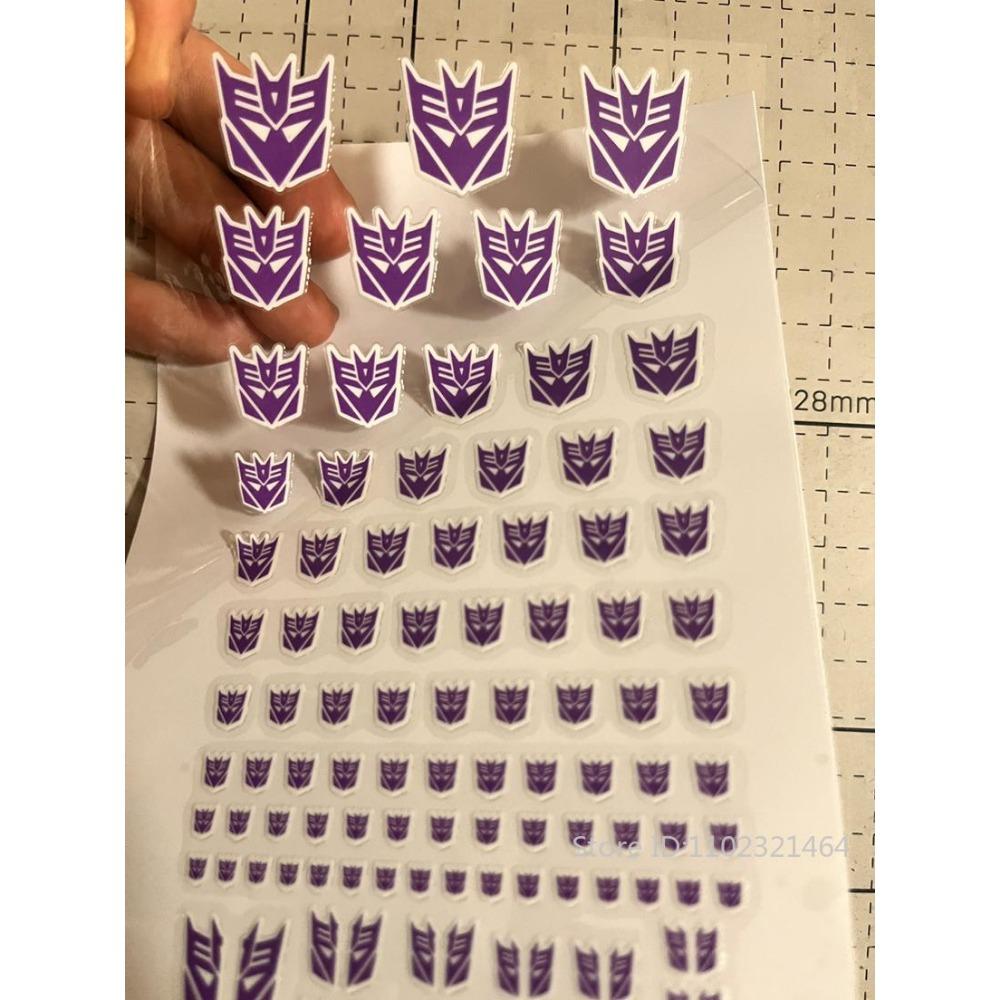Decepticons Autobots G1 Çıkartmaları 45+ Sembol Çıkartma Özel Kendin Yap Sahne Aksesuarları Dekorasyon Araba Çıkartması
