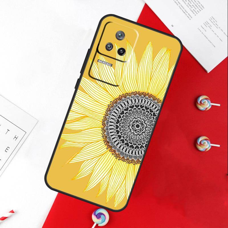 Daisy Sunflower Floral Flower Cover For Xiaomi 14T 11T 12T 13T Pro 13 14 15 Ultra POCO X7 Pro X3 X5 X6 F5 F6 M6 Pro Case