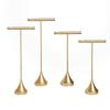 GISELA D Earring 4pcs Gold Earring Display Stand for Selling T Stand Retail Display Holder for T Bar Jewelry Organizer for Show Online for Photoshoot