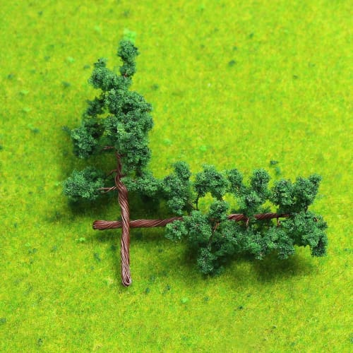 Scenery Collection Tree Models, 65mm, 1:25-1:300, for N/HO Gauge, 30 Trees, Landscape, Miniature Garden, Railway Model, Building Model, Diorama, Educa