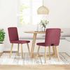 VidaXL Dining Chairs Set of 2 Bordeaux Red Fabric 4101200