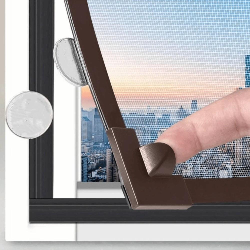

Breathable Window Screen Insect Proof Mosquito Net Magnetic Curtain Magnetic Screen Window Window 19.69x31.50 in кофейный
