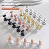 Magnetic Nail Practice Stand Chess Shape Nail Holder Strong Magnet Fake Nail Display Rack For Beginner Nail Art Training Use