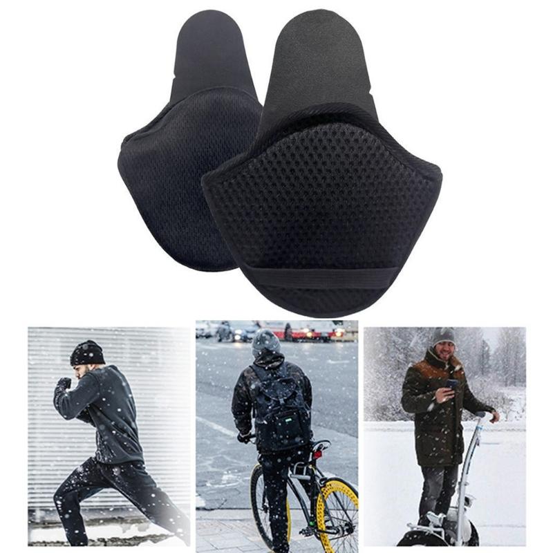 Detachable Winter Ear Warmers Waterproof Polyester Ear Muffs for Skiing Cycling Outdoor Sports