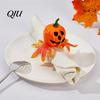 Halloween Napkin Ring Ring, Pumpkin, Eyeball, Spider, Skull Holder Horror Party Decor for Holiday Dinner Table Decor, Supplies Spider