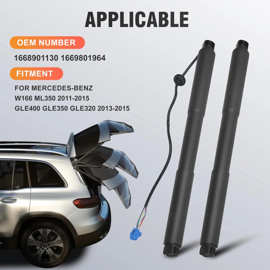 Heckklappendämpfer Niedrig für Benz W166 ML350 GLE400 GLE350 GLE320 1669803464 A1668900430 Elektrische Gasfeder Heckklappen Powerlift 1 Paar