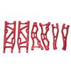 RC Car Suspension Arm Set Aluminium Alloy Front Rear Swing Arms with Ball Head for ARRMA 1 8 KRATON 6S Red