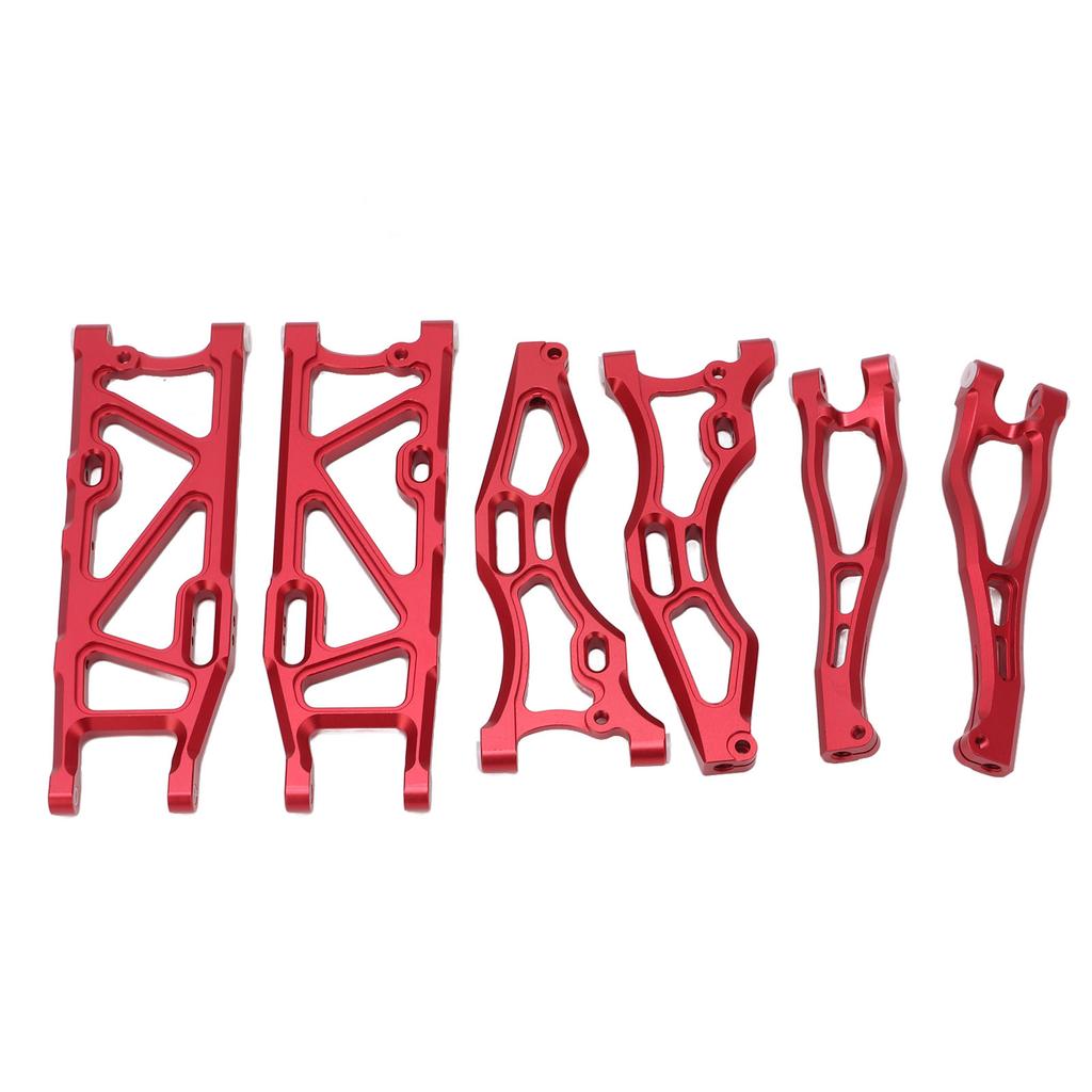 RC Car Suspension Arm Set Aluminium Alloy Front Rear Swing Arms with Ball Head for ARRMA 1 8 KRATON 6S Red