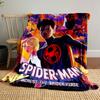 Dynamic Spider-Man-themed visuals with vibrant colors and multiple characters. for all seasons blanket lunch break throw gift