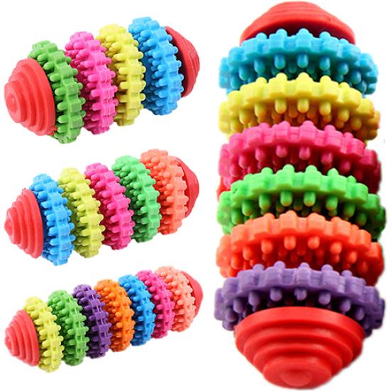 Buntes Gummi Haustier Hund Welpe Zahnen Gesunde Zähne Zahnfleisch Kauspielzeug Werkzeug