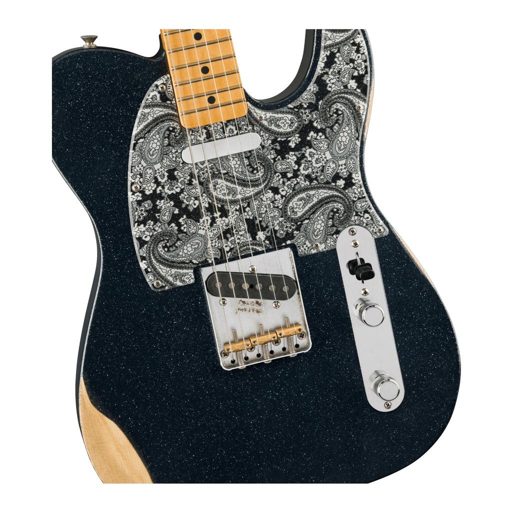 Fender /Brad Paisley Road Worn Telecaster Maple Fingerboard Black Sparkle