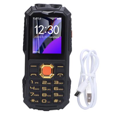 2G Elderly Mobile Phone 32MB and 32MB Ultra Thin Power Bank Dual Card Dual Standby Big Buttons Cell