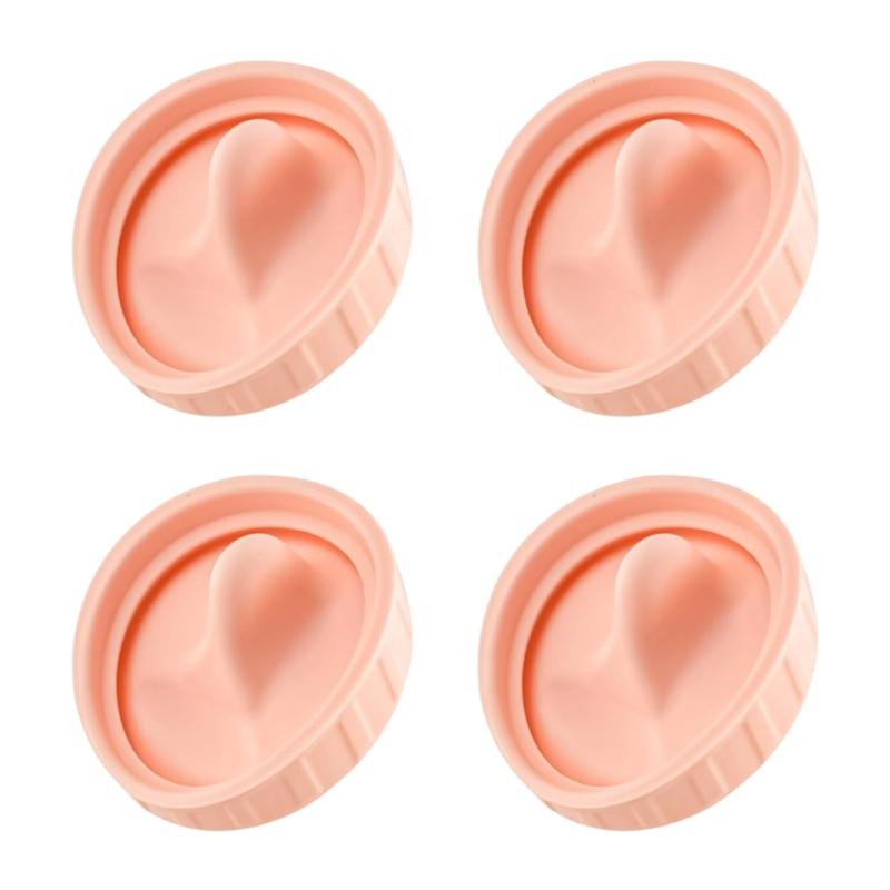 

4pcs Food Grade Silicone Replacement Gaskets Nontoxic Materials Safe for Drinking Water Ideal for Family Use at Homes светло-розовый