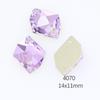 Dongzhou Crystals Luxury Quality Flatback Non-Hotfix Sew On Rhinestones Mix Shaped Violet Color DIY Garment Sewing Accessories